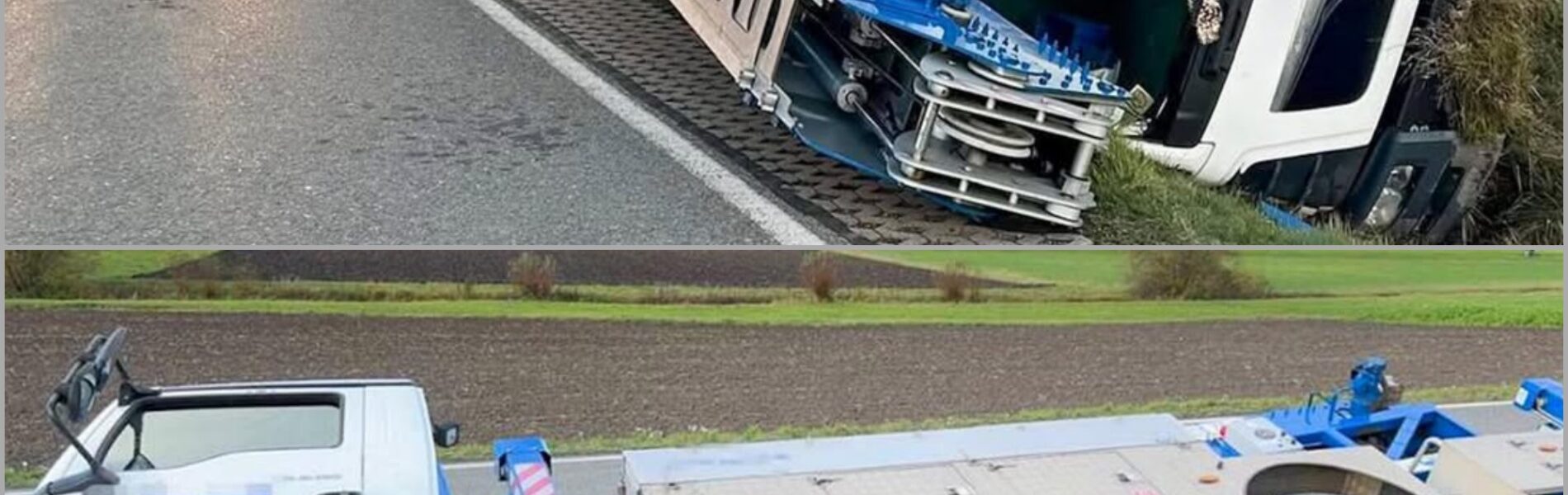 Schock in Bad Rodach – Der umgesturzte Kran auf der Kreisstraße CO 3 enthullt eine erschutternde Ursache, die selbst erfahrene Einsatzkräfte sprachlos machte 🔥👇