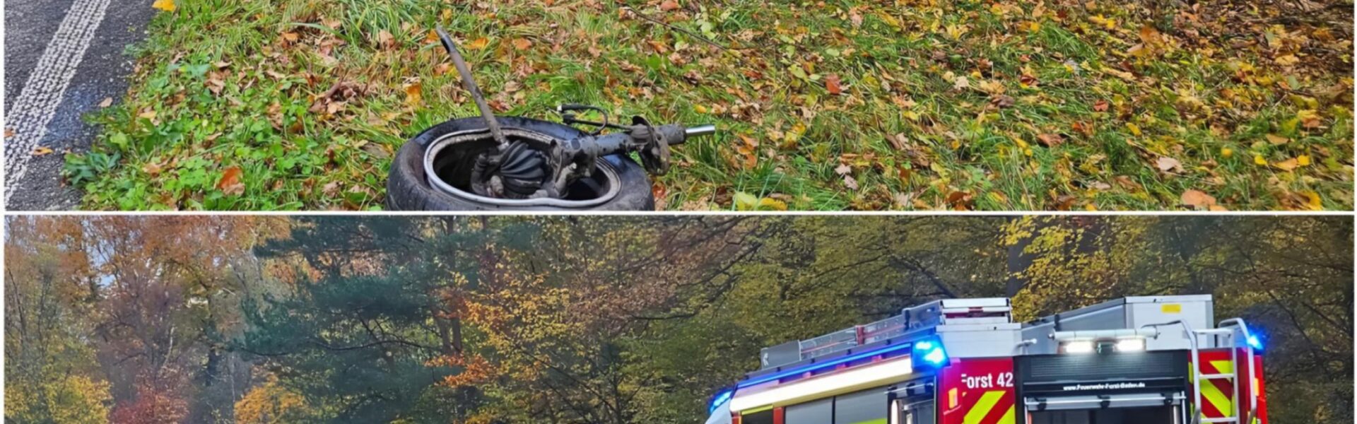 Brand auf der L556: Opel geht nach tödlichem Unfall in Flammen auf – Fahrer in kritischem Zustand aus dem brennenden Wrack geborgen…