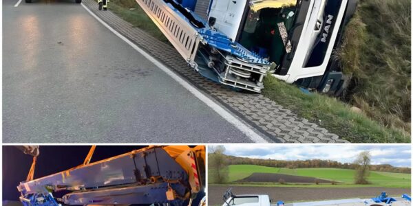 Schwerer Unfall bei Bad Rodach: Kranlaster kippt um – Fahrer schwer verletzt