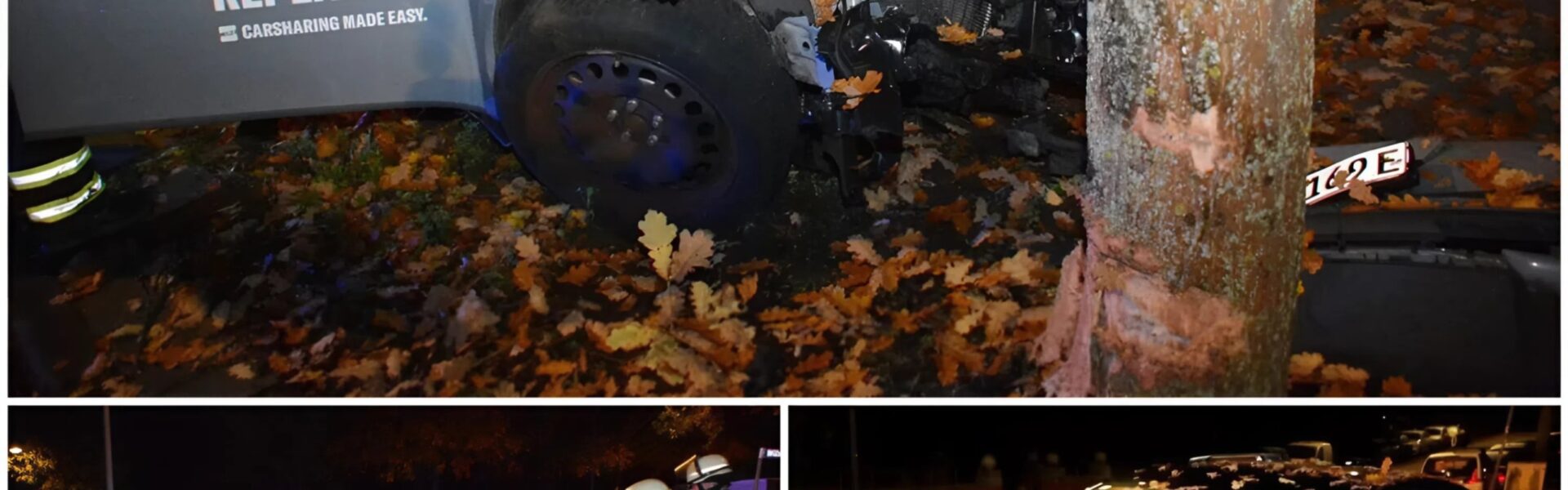 Wilde Verfolgungsjagd in Hamburg-Neuallermöhe endet mit schwerem Unfall – Carsharing-Auto zerschellt an Baum
