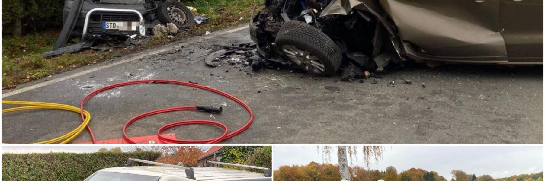 Schwerer Frontalcrash bei Horneburg-Daudieck: Zwei Kinder verletzt...