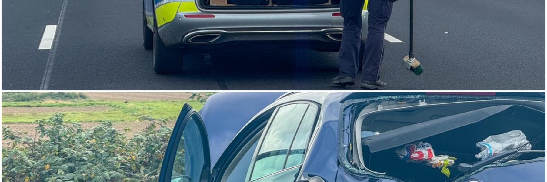 Mehrere Verletzte bei schwerem Auffahrunfall auf der B36 bei Rheinstetten – Lkw schiebt Autos zusammen, Straße stundenlang gesperrt 🚨