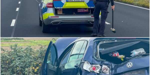 Mehrere Verletzte bei schwerem Auffahrunfall auf der B36 bei Rheinstetten – Lkw schiebt Autos zusammen, Straße stundenlang gesperrt 🚨