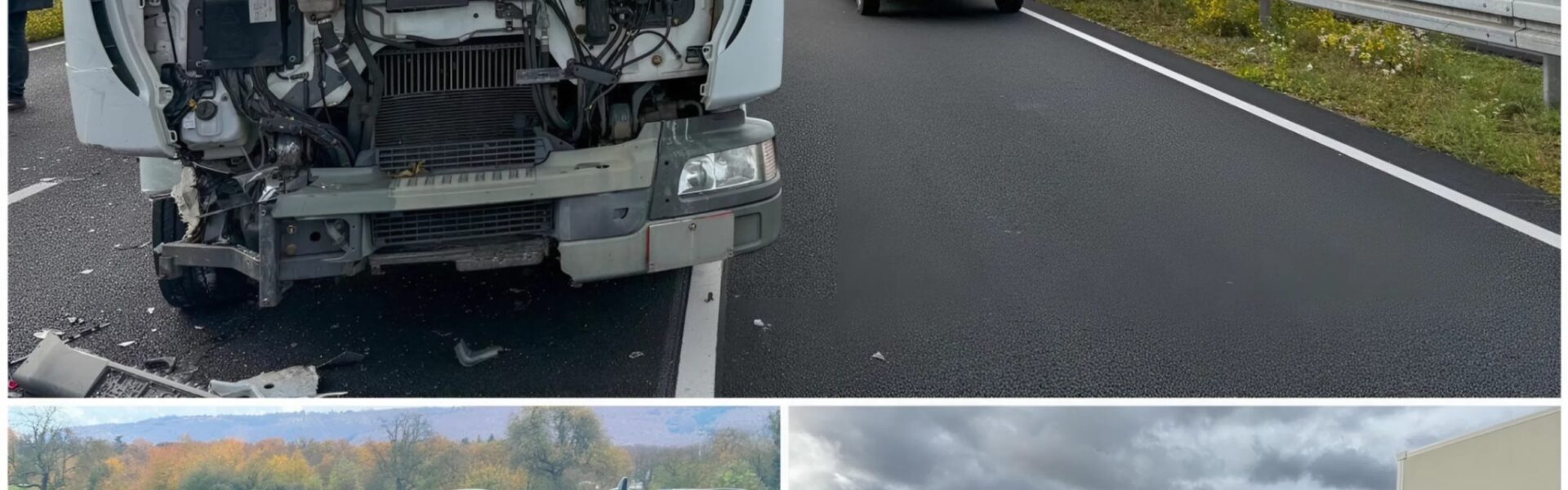 Schwerer Auffahrunfall auf der B36 bei Rheinstetten: Mehrere Verletzte nach Lkw-Kollision am Stauende