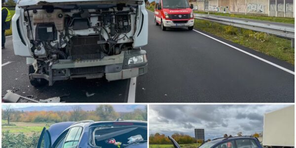 Schwerer Auffahrunfall auf der B36 bei Rheinstetten: Mehrere Verletzte nach Lkw-Kollision am Stauende