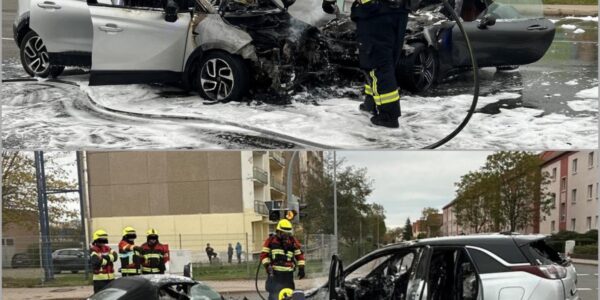 Tragödie in Arnstadt – Zwei Autos gehen nach einem mysteriösen Crash in Flammen auf, der wahre Auslöser lässt selbst Ermittler erschaudern 😶‍🌫️🚗🔥