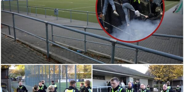 Massenschlägerei bei Amateurspiel in Hamburg-Veddel – Polizeihubschrauber im Einsatz