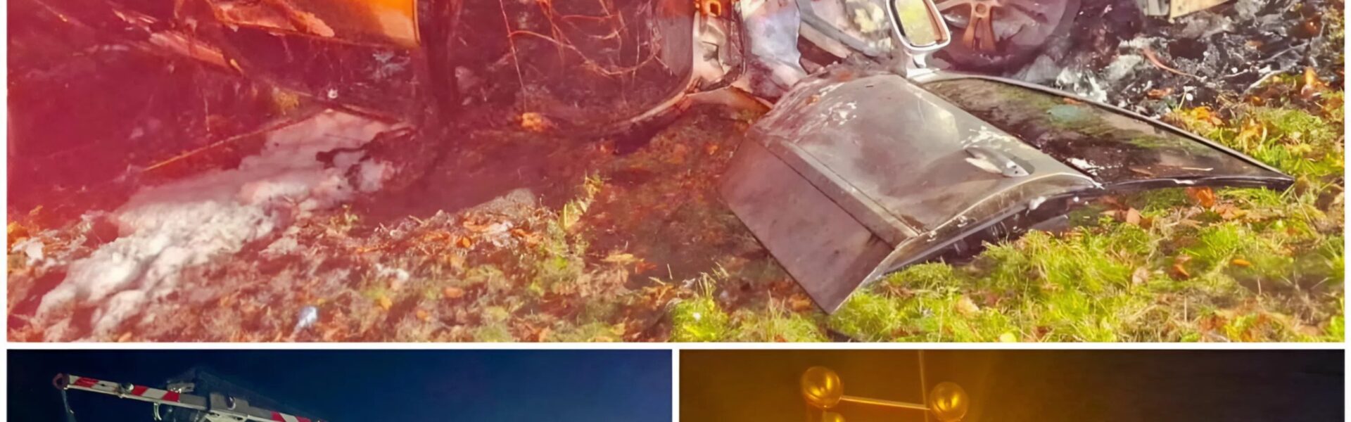 🚨 Schwerer Unfall bei Ettlingen: Betrunkener Mercedes-Fahrer schleudert über Leitplanke – Fahrzeug geht in Flammen auf