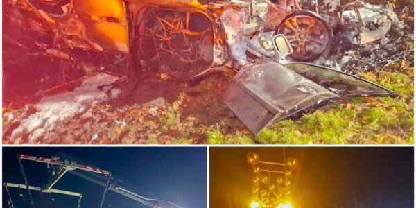 🚨 Schwerer Unfall bei Ettlingen: Betrunkener Mercedes-Fahrer schleudert über Leitplanke – Fahrzeug geht in Flammen auf
