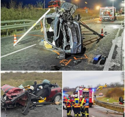 Schrecklicher Frontalcrash auf der B311 bei Untermarchtal – Zwei Schwerverletzte nach Horrorausmaß