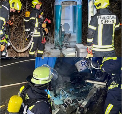 Baustellen-Toilette explodiert mitten in der Nacht – eine unglaubliche Geschichte aus Deutschland!🔥👇