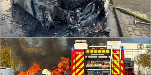 Luxuswagen entkommt dem Schicksal nicht: Mercedes brennt auf der A5 in nur wenigen Minuten komplett aus!👇