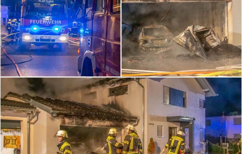 „Feuerinferno in Bayern: Familie verliert alles – Wohnhaus in Plattling brennt bis auf die Grundmauern nieder“