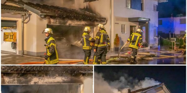 Großbrand in der Nacht – Haus in der Geißkopfstraße vollständig zerstört