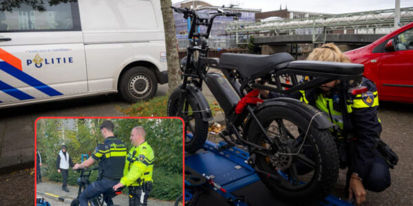 “Politie grijpt in bij middelbare school in Alphen aan den Rijn: tientallen illegale fatbikes betrapt op topsnelheden boven 40 km/u”