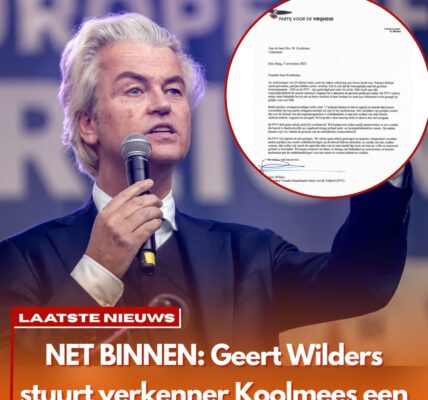 “Wij Willen Regeren, Niet Gedogen!” — Geert Wilders Gooit Politieke Bom met Brief aan Koolmees