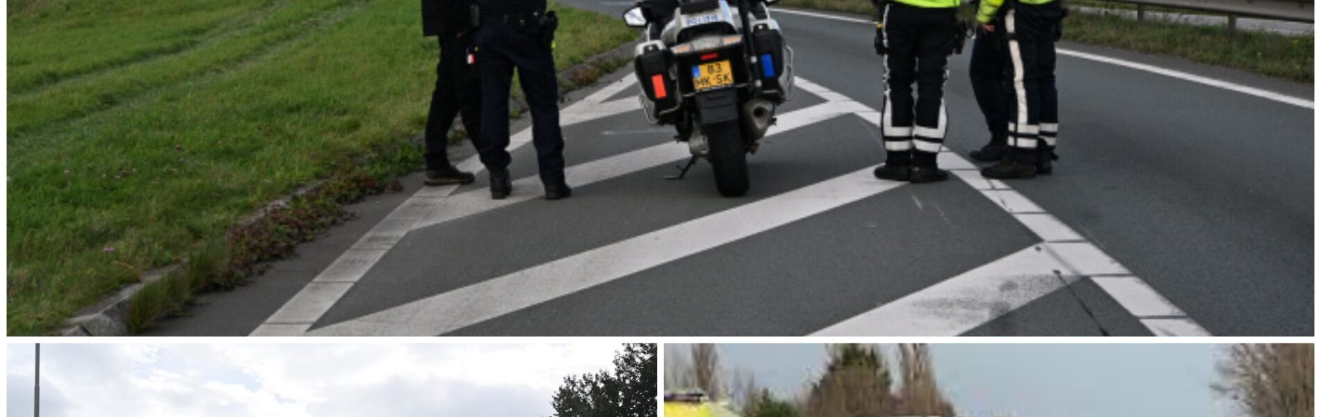 Motorrijder zwaargewond na harde val bij inhaalactie op toerit N242 bij Alkmaar