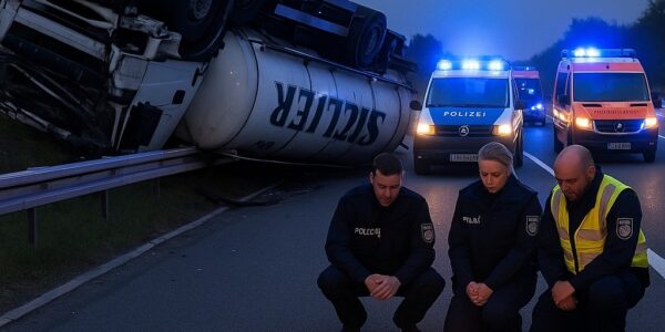 Tragödie auf der A72: Lkw-Fahrer (57) stirbt in Tanklaster mit 27.000 Litern Bier 💔😭