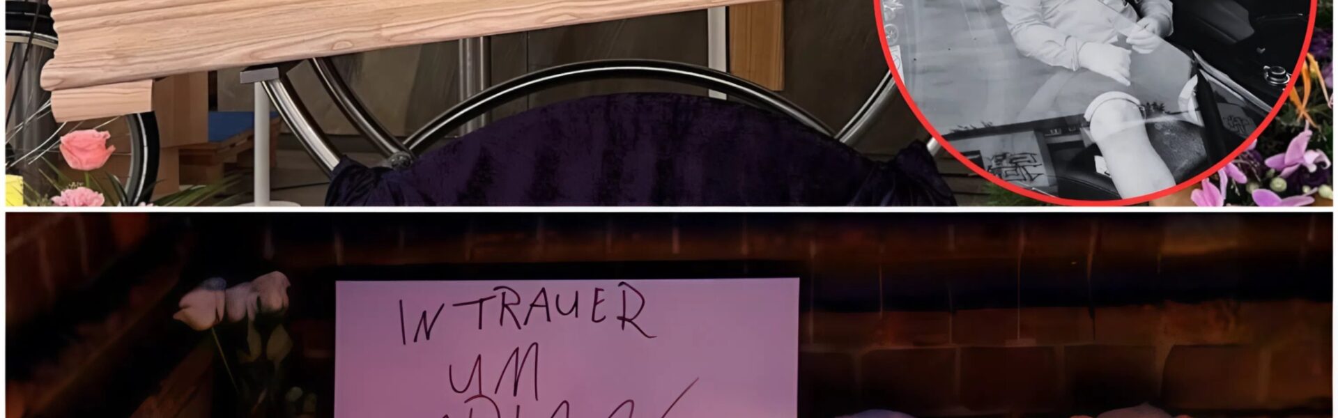 Ermordeter Junge beigesetzt : Die letzten Worte an Fabian schrieb Mama auf seinen Sarg....