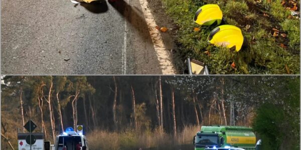 Schock auf der B58: 83-jähriger Fahrer rammt mehrere Motorräder – drei Schwerverletzte, Unfallstelle gleicht einer Actionszene!‼️👇