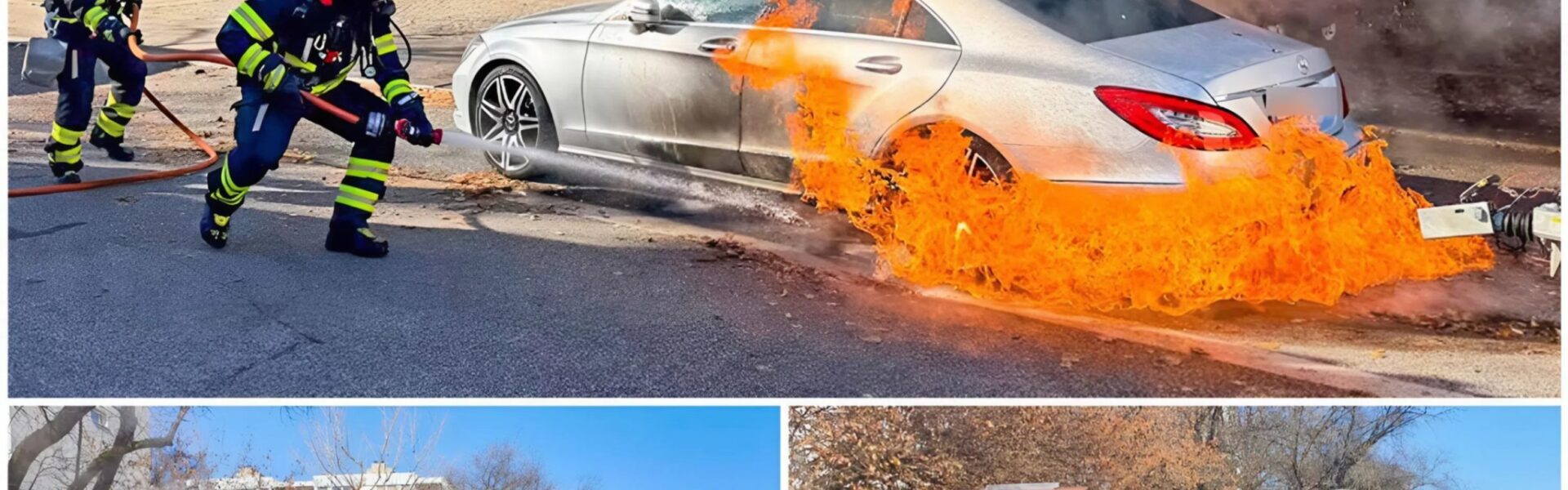 🔥 Kehrmaschine in Flammen: Dichter Rauch über München – Feuerwehr verhindert Schlimmeres 🔥