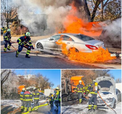 🔥 Kehrmaschine in Flammen: Dichter Rauch über München – Feuerwehr verhindert Schlimmeres 🔥