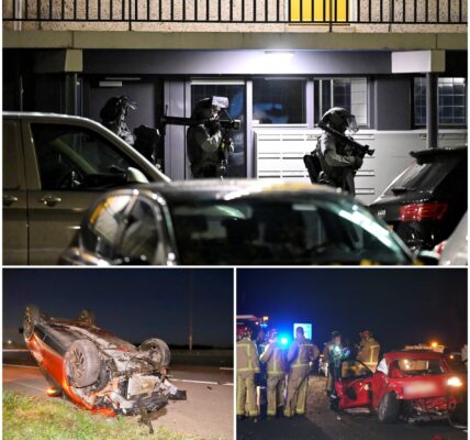 Dodelijk ongeval op A2 bij Culemborg: paard doodgereden, auto belandt op zijn kop