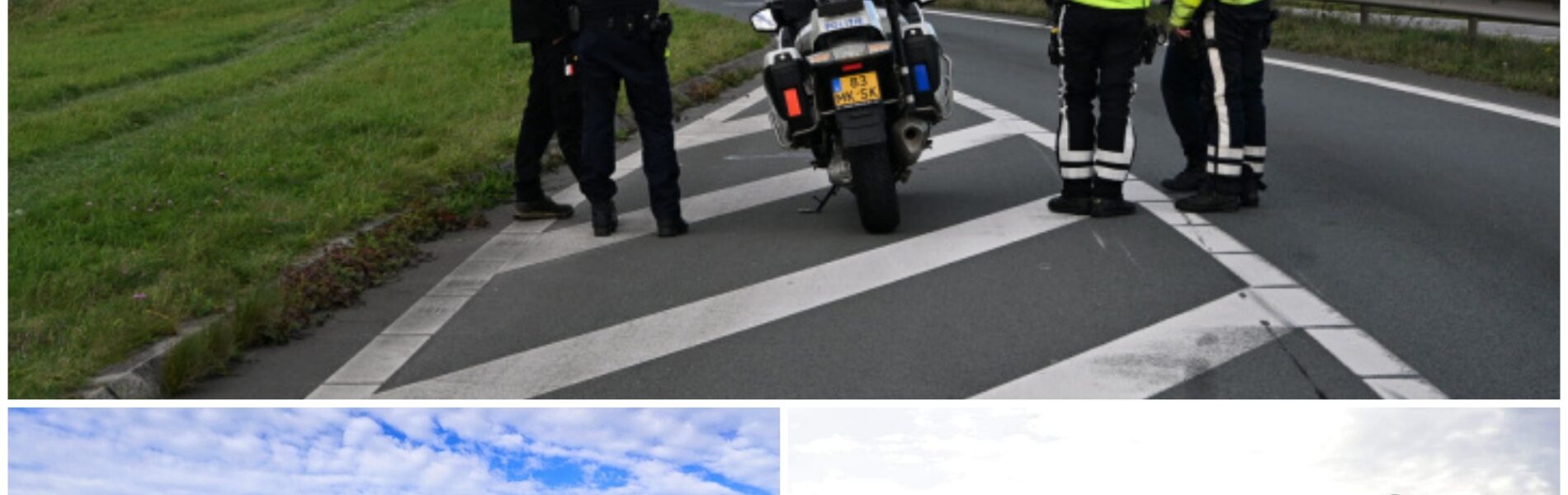 Motorrijder zwaar ten val bij inhaalmanoeuvre op toerit N242 bij Alkmaar