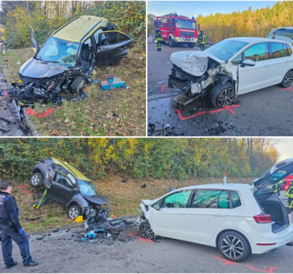 Frontal-Crash auf der B294 bei Birkenfeld: Senior gerät in Gegenverkehr – drei Schwerverletzte und kilometerlanger Stau