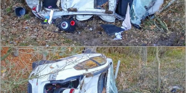 Dramatischer Unfall auf der A7: BMW stürzt Böschung hinunter – drei Schwerverletzte