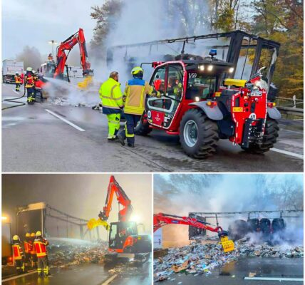 🔥 Altpapier-Lkw in Flammen – Stundenlange Vollsperrung auf der A5 bei Malsch 🔥