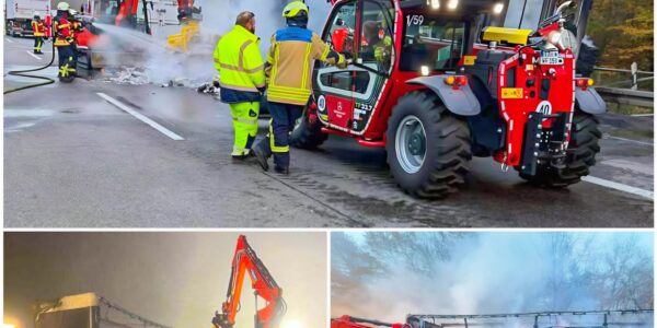 🔥 Altpapier-Lkw in Flammen – Stundenlange Vollsperrung auf der A5 bei Malsch 🔥