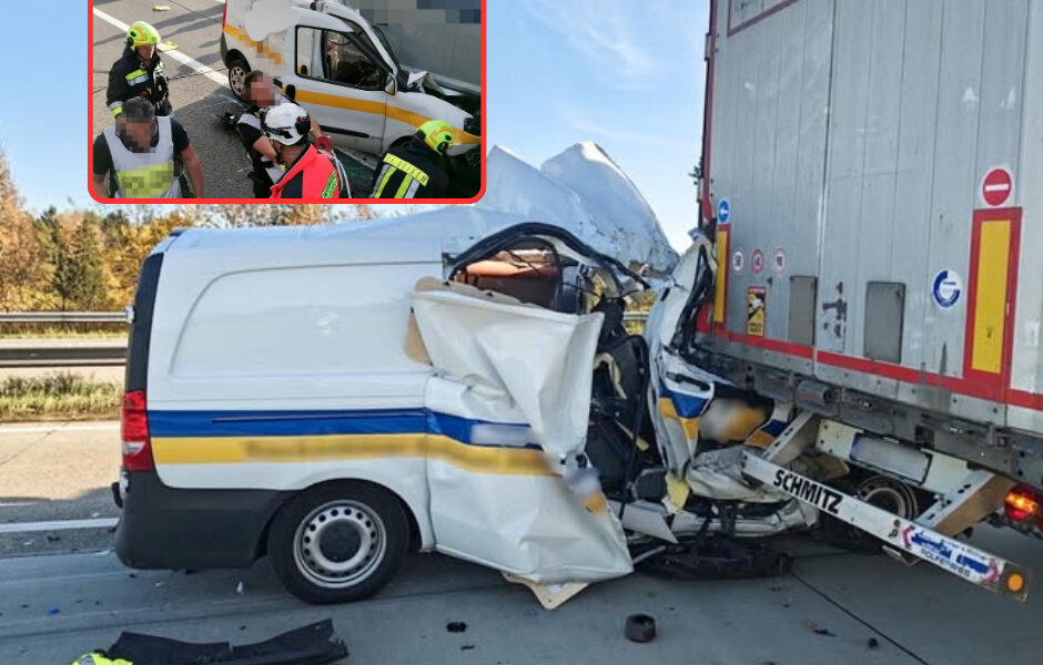 Wunder auf der A7: Fahrer uberlebt schweren Crash in Soltau nahezu unverletzt – Transporter komplett zerstört