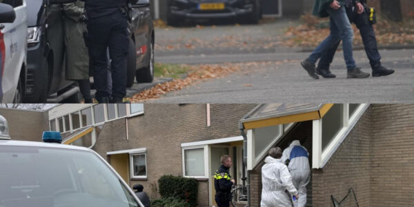 Mysterieuze dood in Assen: Politie zet woonwijk af – forensisch experts onderzoeken sporen van onbekende dader.