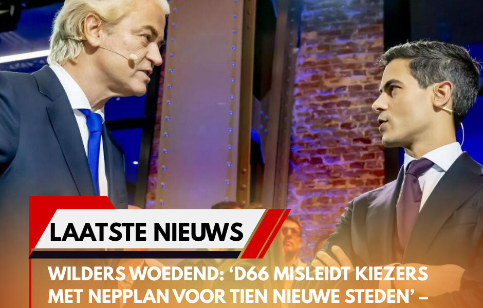 Wilders woedend: ‘D66 misleidt kiezers met nepplan voor tien nieuwe steden’ – van bouwbelofte naar ‘metafoor’