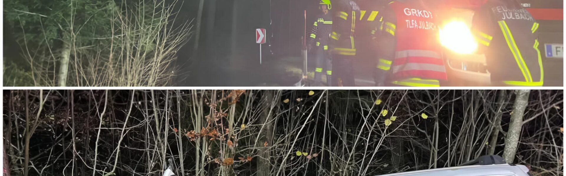 Jonge bestuurder (17) raakt zwaar gewond na frontale botsing tegen boom in Ulrichsberg – grootschalige reddingsactie in de nacht