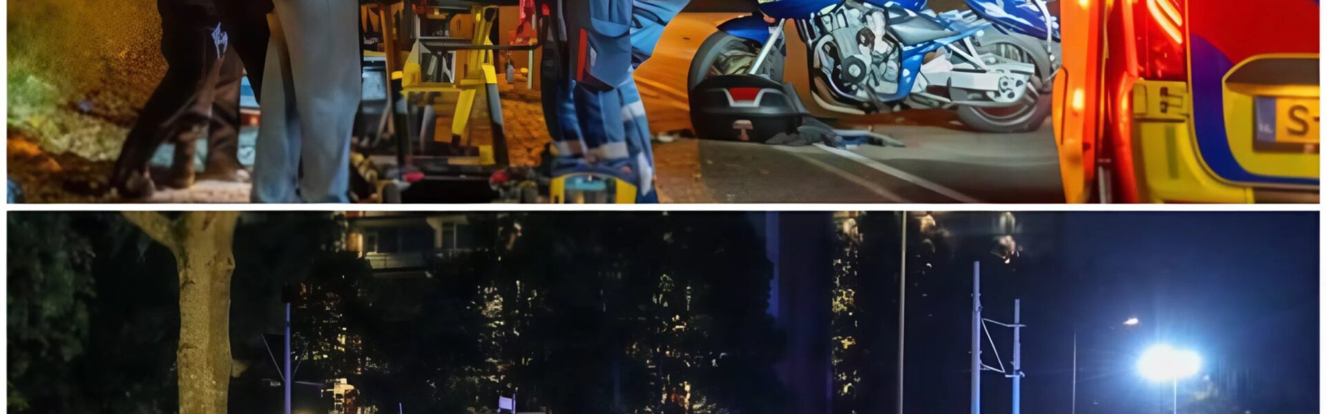 Motorrijder zwaargewond na harde klap tegen lantaarnpaal op de Westlandseweg in Vlaardingen ...