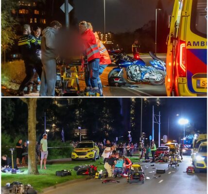 Motorrijder zwaargewond na harde klap tegen lantaarnpaal op de Westlandseweg in Vlaardingen ...