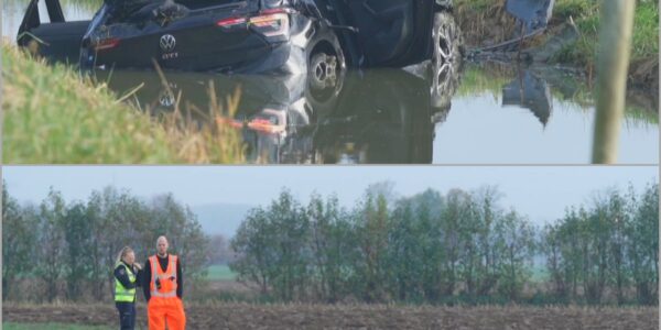 Vroege ochtendramp op de N421: auto met groep jongeren te water, militair mogelijk betrokken