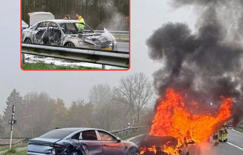 Dramatischer Unfall in Wilhelmshaven: Brennender Wagen nach Kollision mit nicht zugelassenem E-Auto