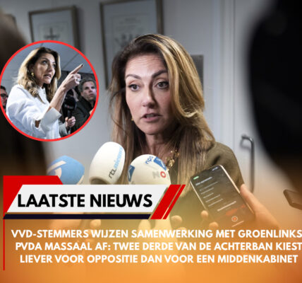 VVD-STEMMERS WIJZEN SAMENWERKING MET GROENLINKS-PvdA MASSAAL AF: TWEE DERDE VAN DE ACHTERBAN KIEST LIEVER VOOR OPPOSITIE DAN VOOR EEN MIDDENKABINET