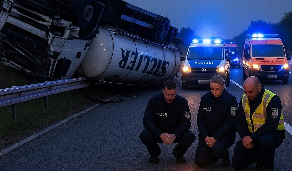 Tragischer Unfall auf der A72: 57-jähriger Lkw-Fahrer stirbt bei Kollision mit Tanklaster voller Bier