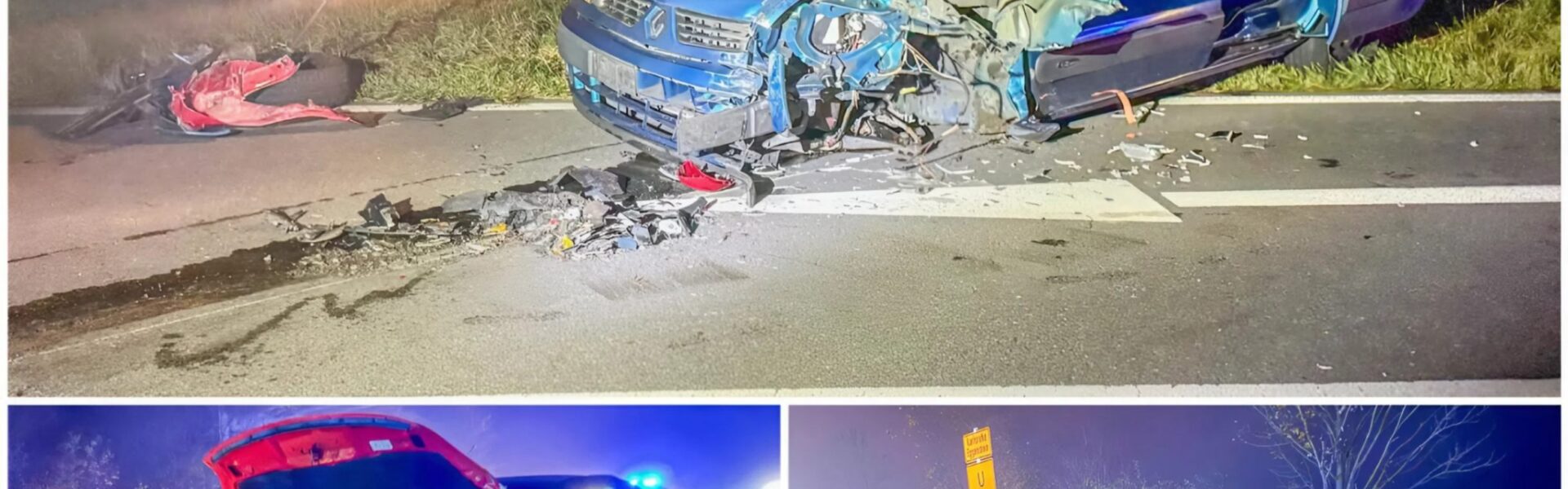 Schwerer Unfall im Nebel bei Stutensee – Zwei Verletzte, darunter ein Kind