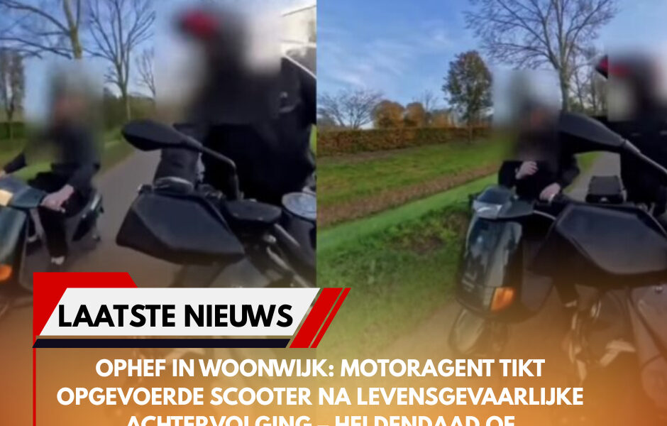 Ophef in woonwijk: motoragent tikt opgevoerde scooter na levensgevaarlijke achtervolging – heldendaad of grensoverschrijding?