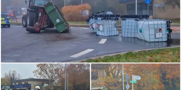 Gefahrgutunfall in Zeven: 1.000 Liter Propionsäure ausgelaufen – mehrere Verletzte durch Missachtung der Absperrungen