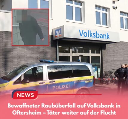 Bewaffneter Raubüberfall auf Volksbank in Oftersheim – Täter weiter auf der Flucht