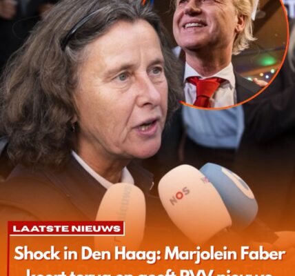 Terugkeer van Marjolein Faber verrast Den Haag — is dit het keerpunt voor de PVV?