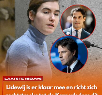 Lidewij zegt wat anderen niet durven en richt zich direct tot de Kamerleden