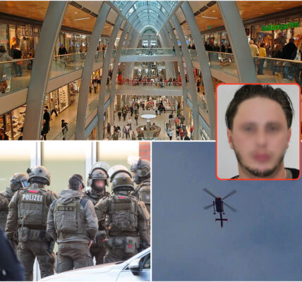 Ein Mann, der mit einem Angriff auf ein Einkaufszentrum in Hamburg gedroht hatte, wurde festgenommen. Er wurde zunächst als Migrant identifiziert.