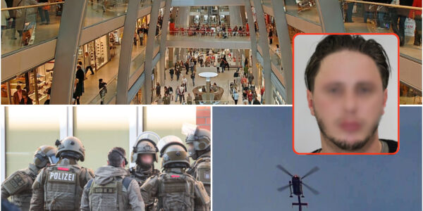 Ein Mann, der mit einem Angriff auf ein Einkaufszentrum in Hamburg gedroht hatte, wurde festgenommen. Er wurde zunächst als Migrant identifiziert.
